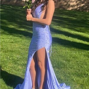 Elegant Lavender Evening Gown